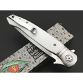 Reptilian складной нож НКВД-02-2 сталь D2 satin, рукоять G10 white