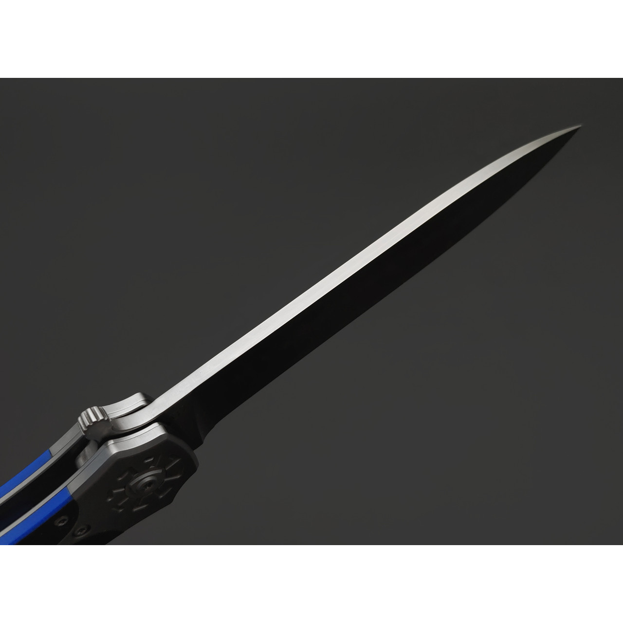 Reptilian складной нож Варяг-01 сталь D2 satin, рукоять G10 black & blue