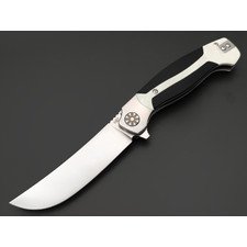 Reptilian складной нож Бухара-03 сталь D2 satin, рукоять G10 black & white