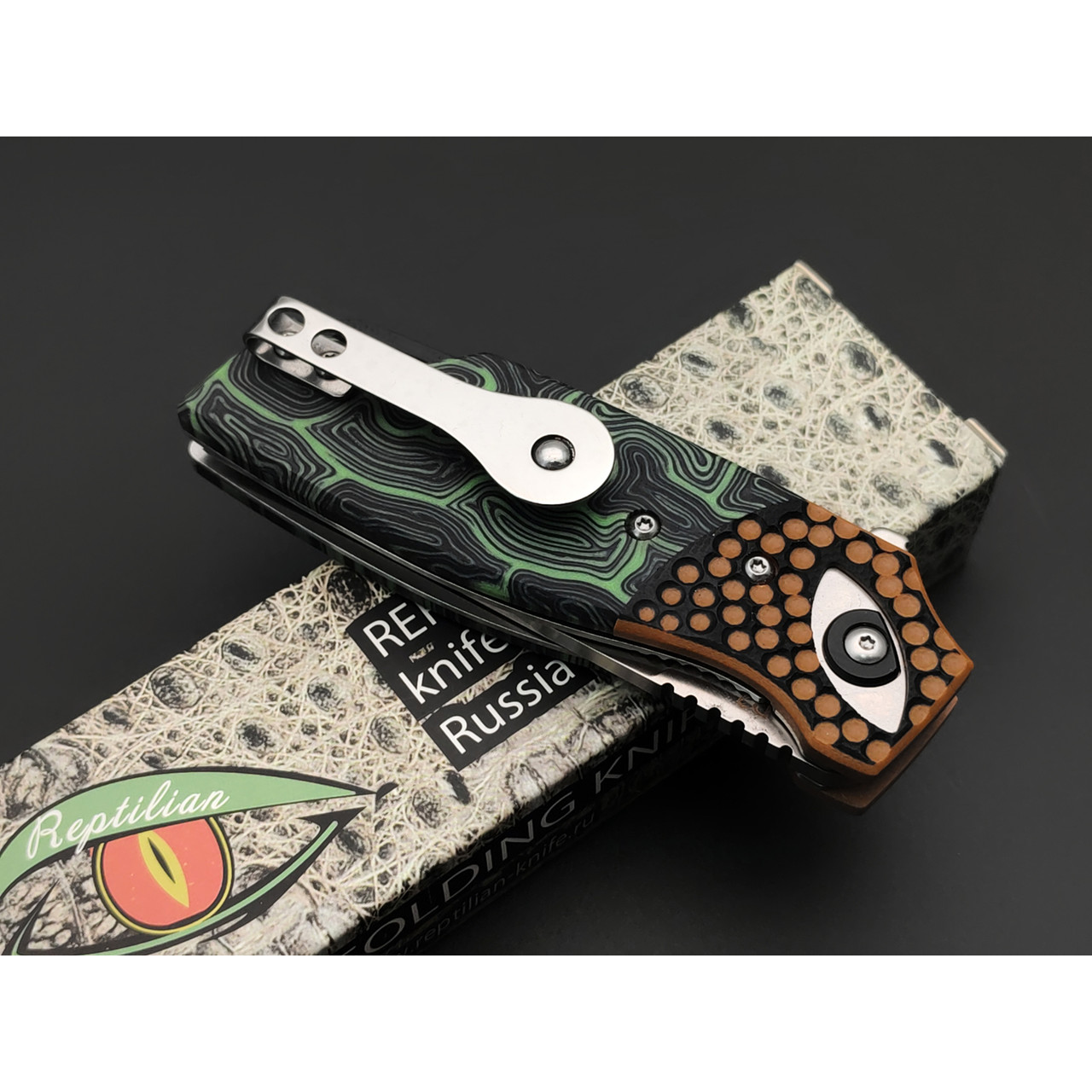 Reptilian складной нож Рептилия-03 сталь D2 satin, рукоять G10
