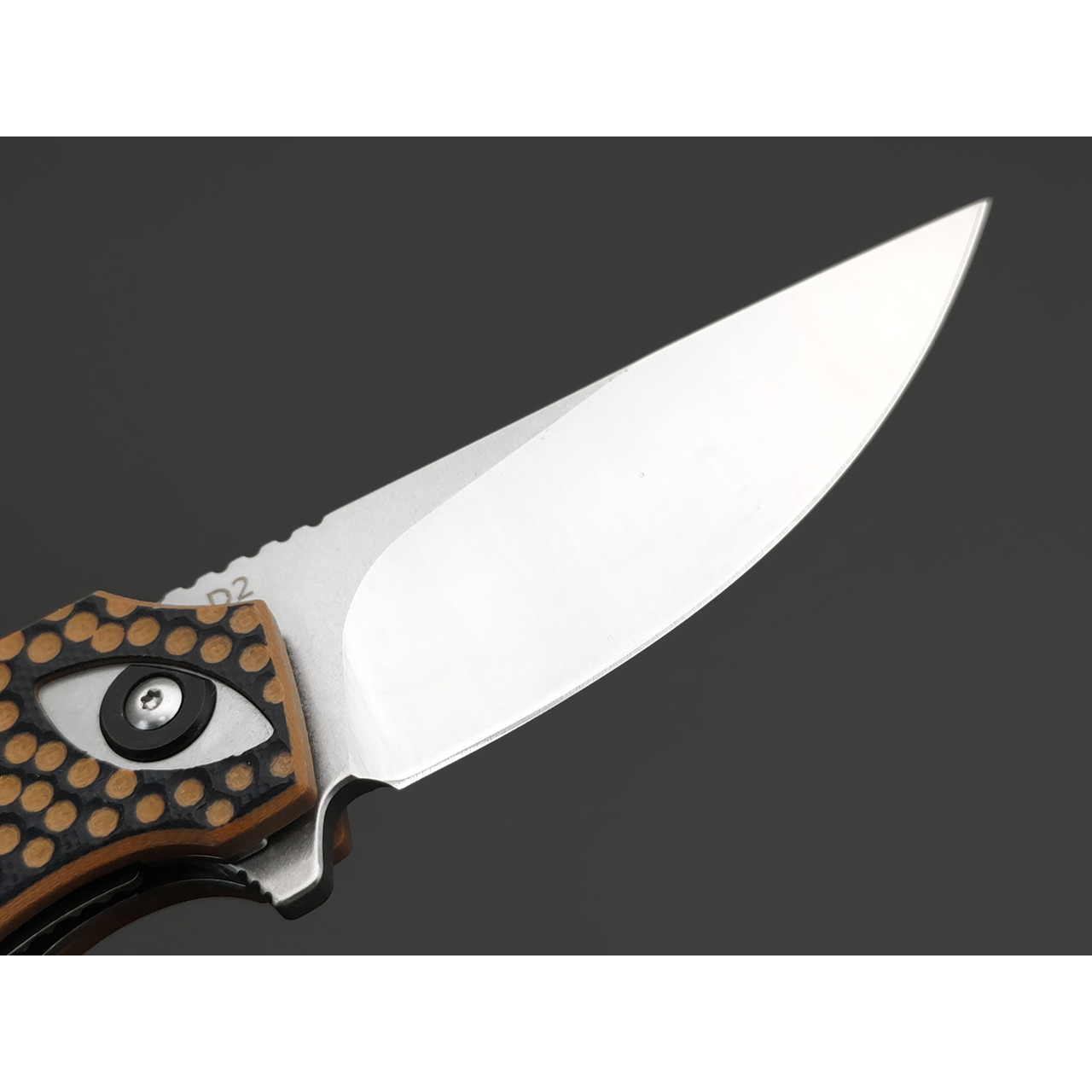 Reptilian складной нож Рептилия-01 сталь D2 satin, рукоять G10 white