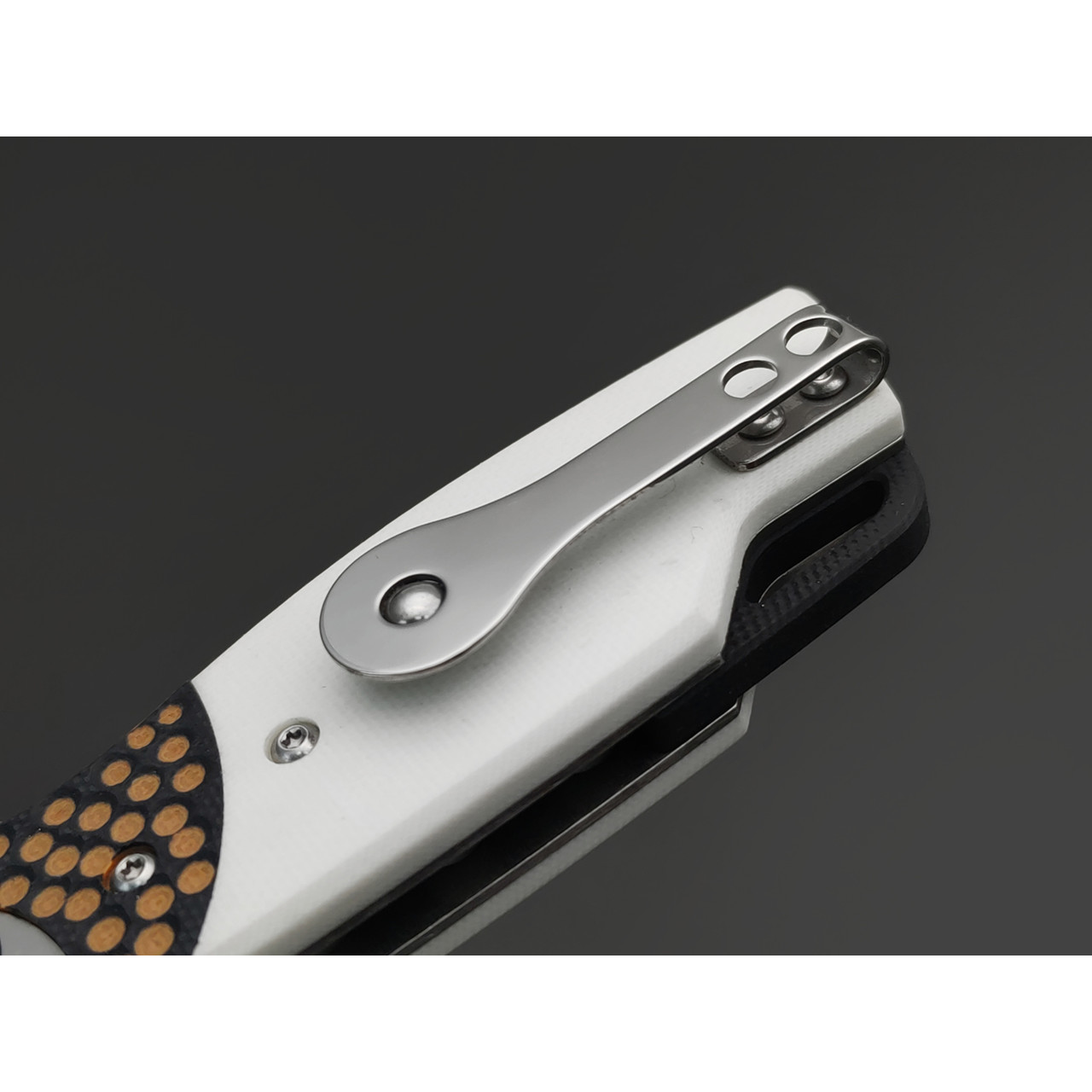 Reptilian складной нож Рептилия-01 сталь D2 satin, рукоять G10 white
