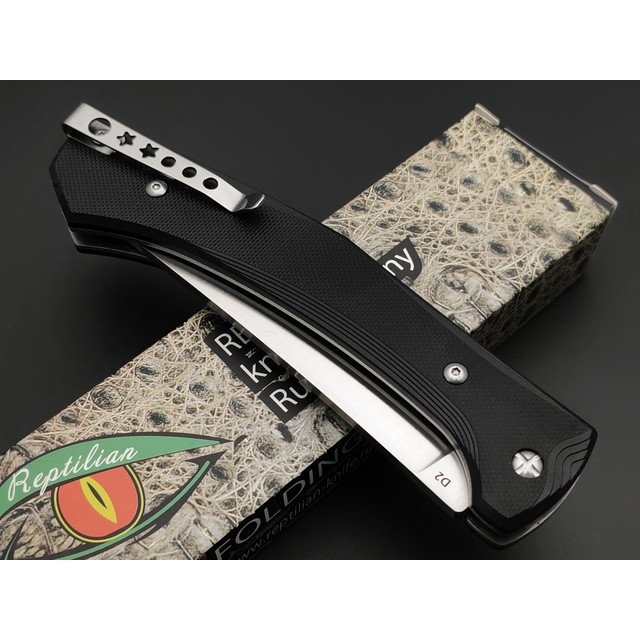 Reptilian складной нож Пчак-05 сталь D2 satin, рукоять G10 black