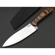 T-Knife нож Canadian Kitchen сталь Aus-10 satin, спуски конвекс, рукоять G10 black & orange