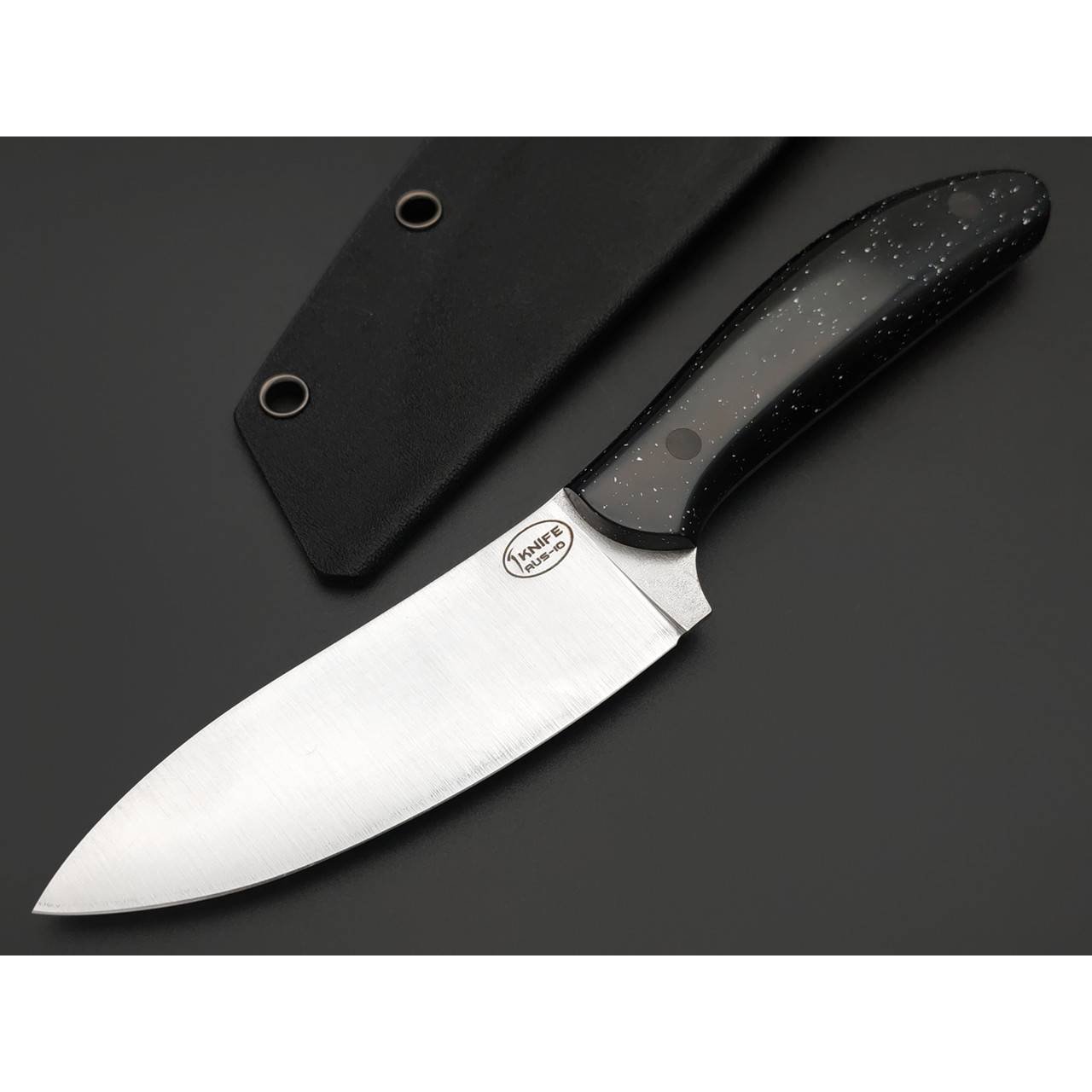 T-Knife нож Canadian Kitchen сталь Aus-10 satin, спуски конвекс, рукоять Corian black quartz