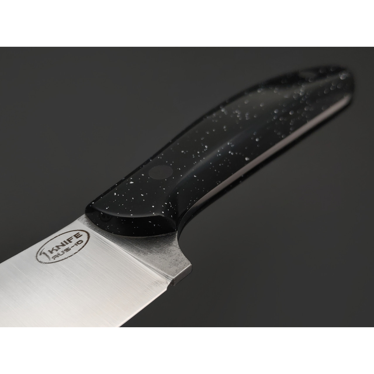 T-Knife нож Canadian Kitchen сталь Aus-10 satin, спуски конвекс, рукоять Corian black quartz
