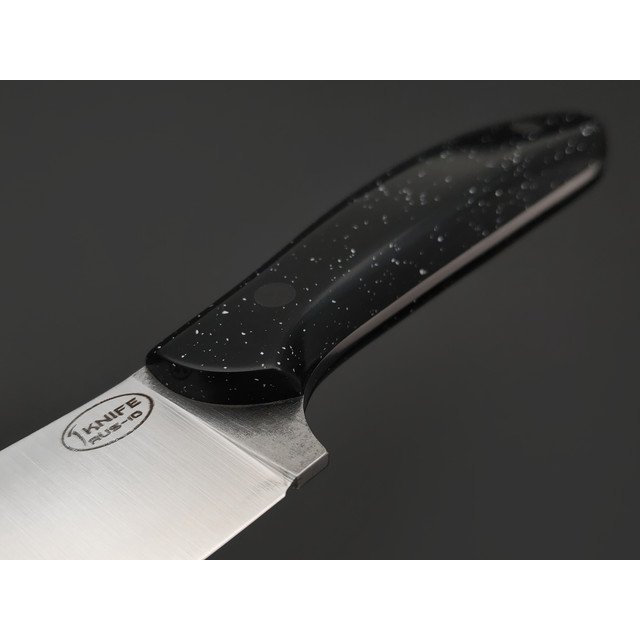 T-Knife нож Canadian Kitchen сталь Aus-10 satin, спуски конвекс, рукоять Corian black quartz