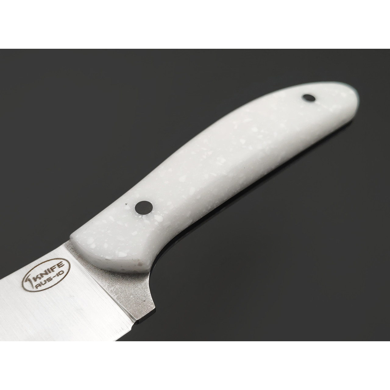 T-Knife нож Canadian Kitchen сталь Aus-10 satin, спуски конвекс, рукоять Corian white