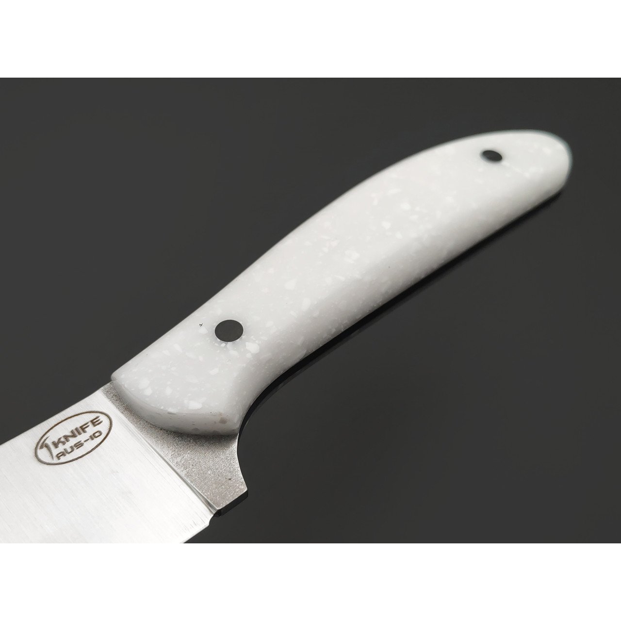 T-Knife нож Canadian Kitchen сталь Aus-10 satin, спуски конвекс, рукоять Corian white