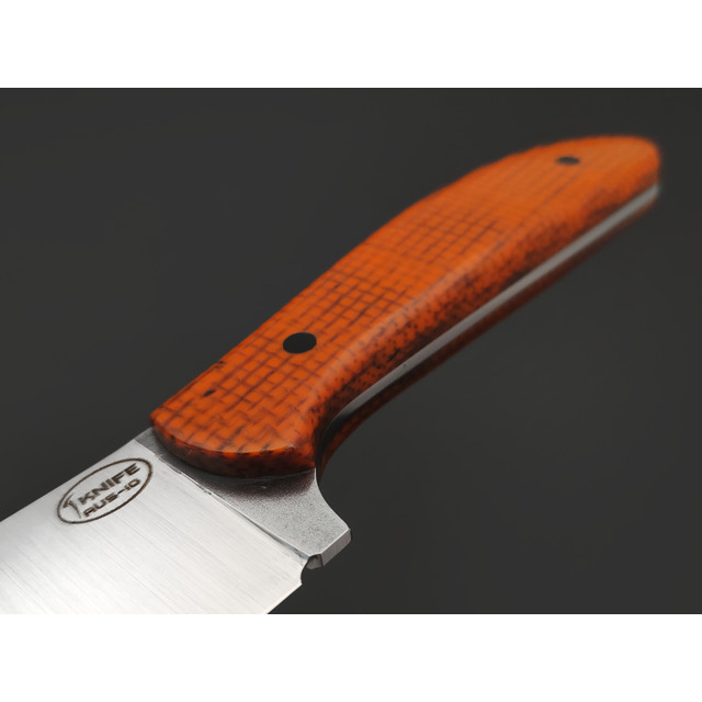 T-Knife нож Canadian Kitchen сталь Aus-10 satin, спуски конвекс, рукоять Micarta jute orange