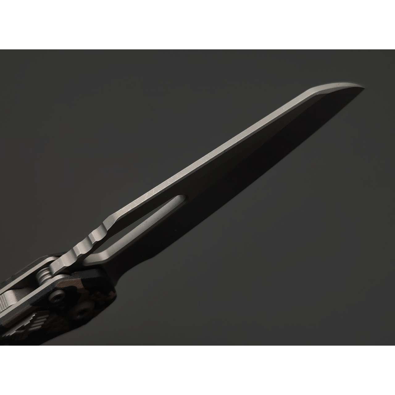 Нож Microtech MSI Ram-Lok 210T-10APPMTRC сталь M390MK apocalyptic стоунвош, рукоять Polymer tiger camo