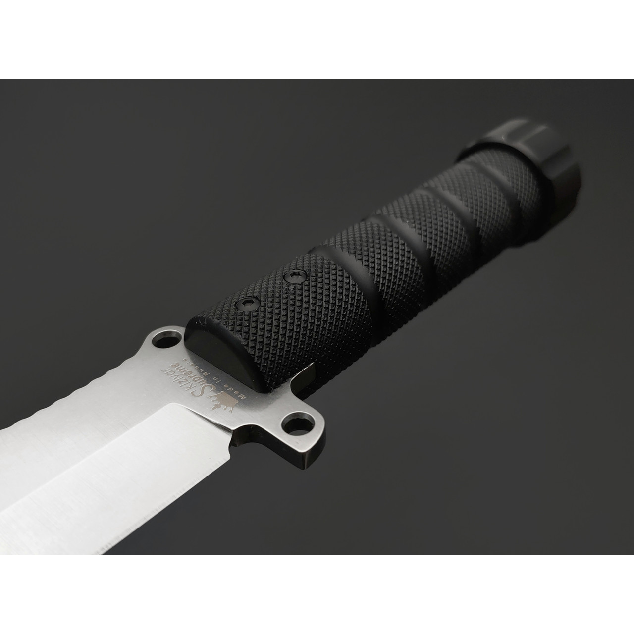 Kizlyar Supreme тактический нож Survivalist X сталь D2 стоунвош, рукоять Aluminum black, ножны Molle