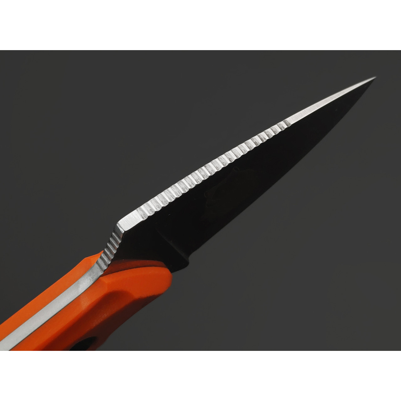 Kizlyar Supreme туристический нож Hammy сталь Niolox стоунвош, рукоять G10 orange, ножны Кожа