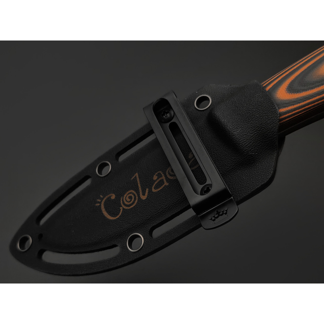 Kizlyar Supreme туристический нож Colada сталь Elmax satin, рукоять G10 black & orange, ножны Kydex