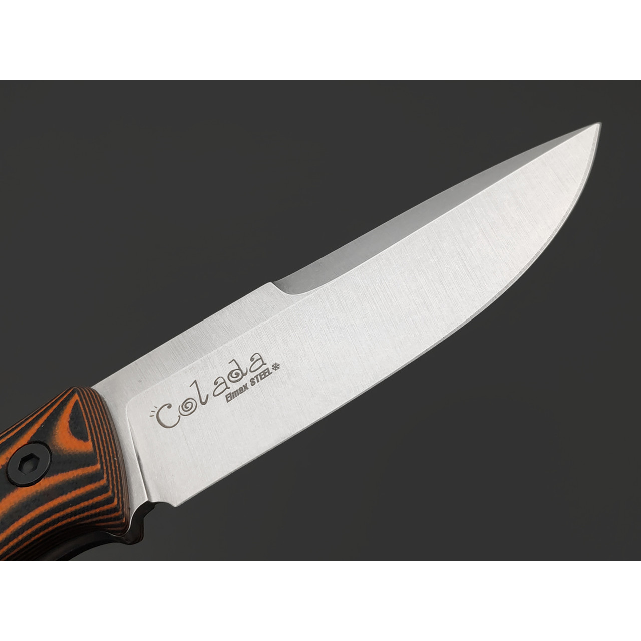 Kizlyar Supreme туристический нож Colada сталь Elmax satin, рукоять G10 black & orange, ножны Kydex