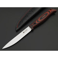 Kizlyar Supreme туристический нож Companero сталь Aus-10Co satin, спуски конвекс, рукоять G10 black & red Kizlyar Supreme туристический нож Companero сталь Aus-10Co satin, спуски конвекс, рукоять G10 black & red