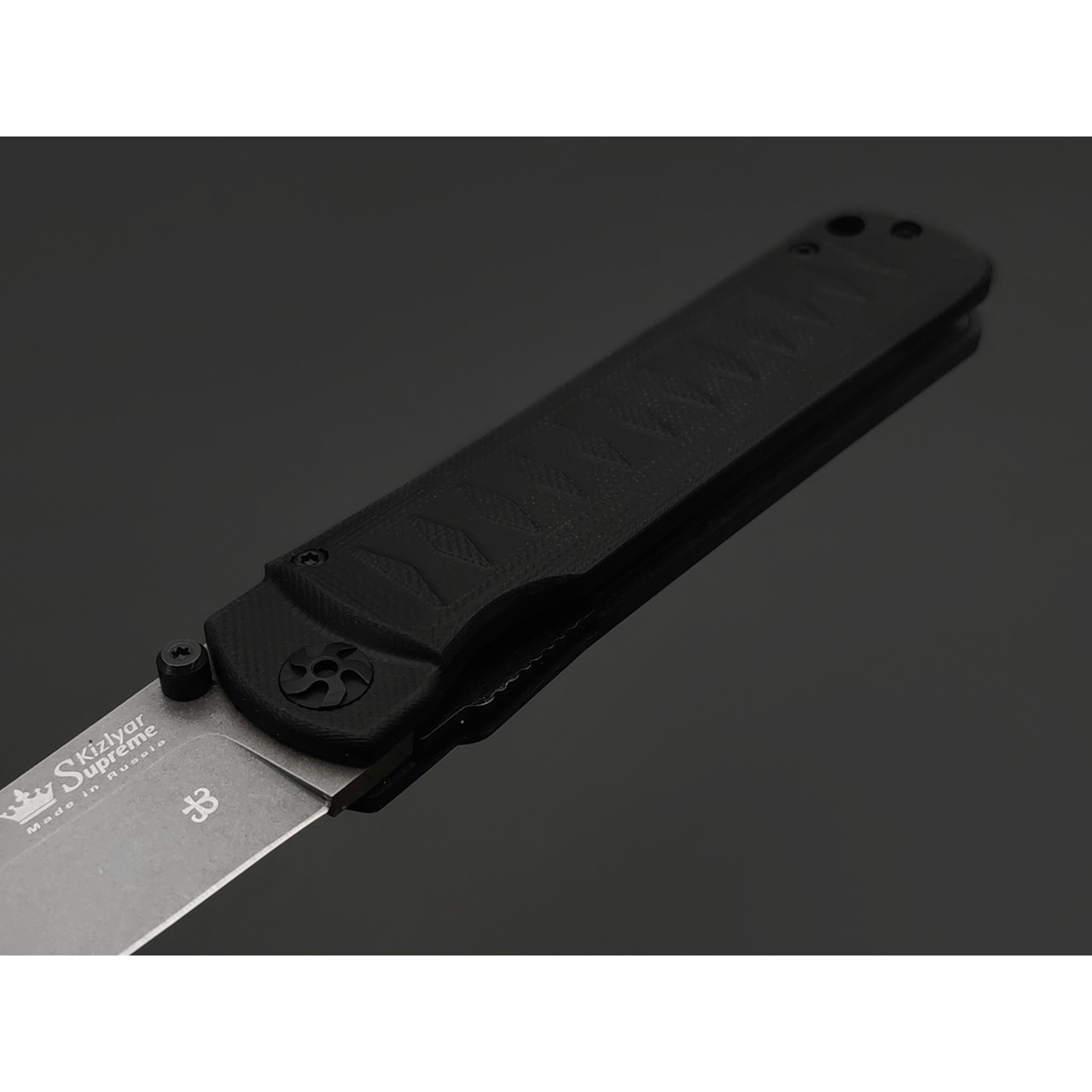 Kizlyar Supreme складной нож Whisper сталь D2 TacWash, рукоять G10 black