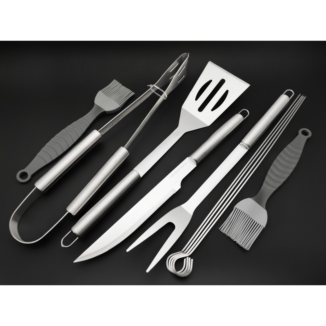 TuoTown Набор для барбекю в чехле BD-10, Stainless steel