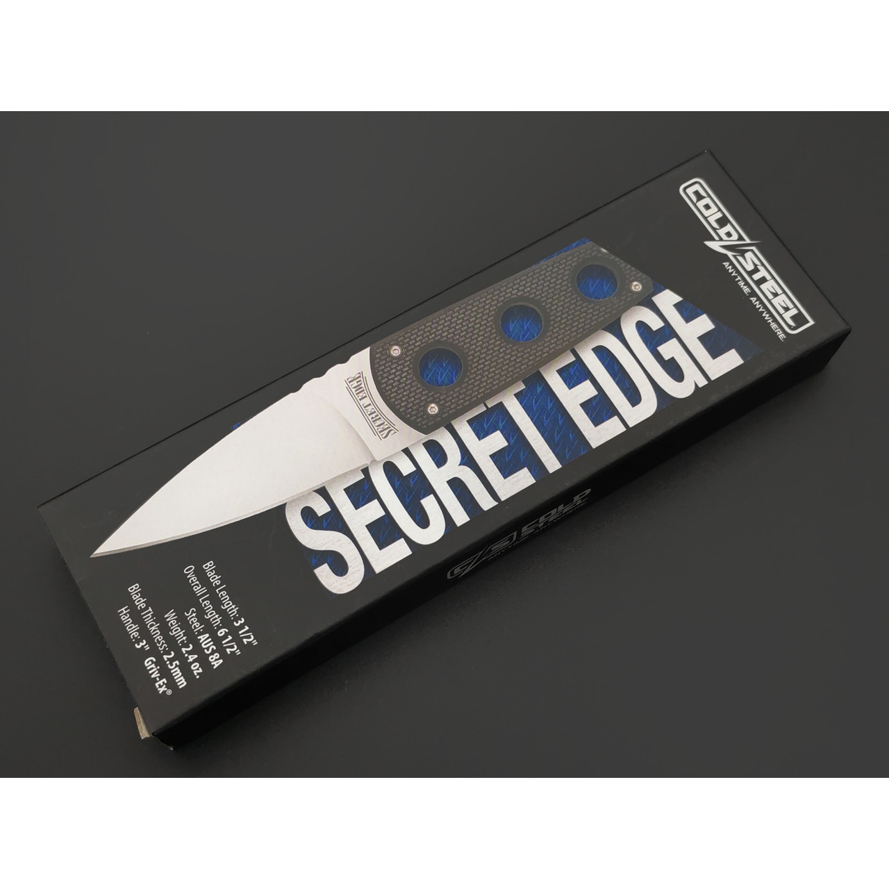 Нож Cold Steel Secret Edge 11SDT сталь AUS 8A, рукоять Griv-Ex