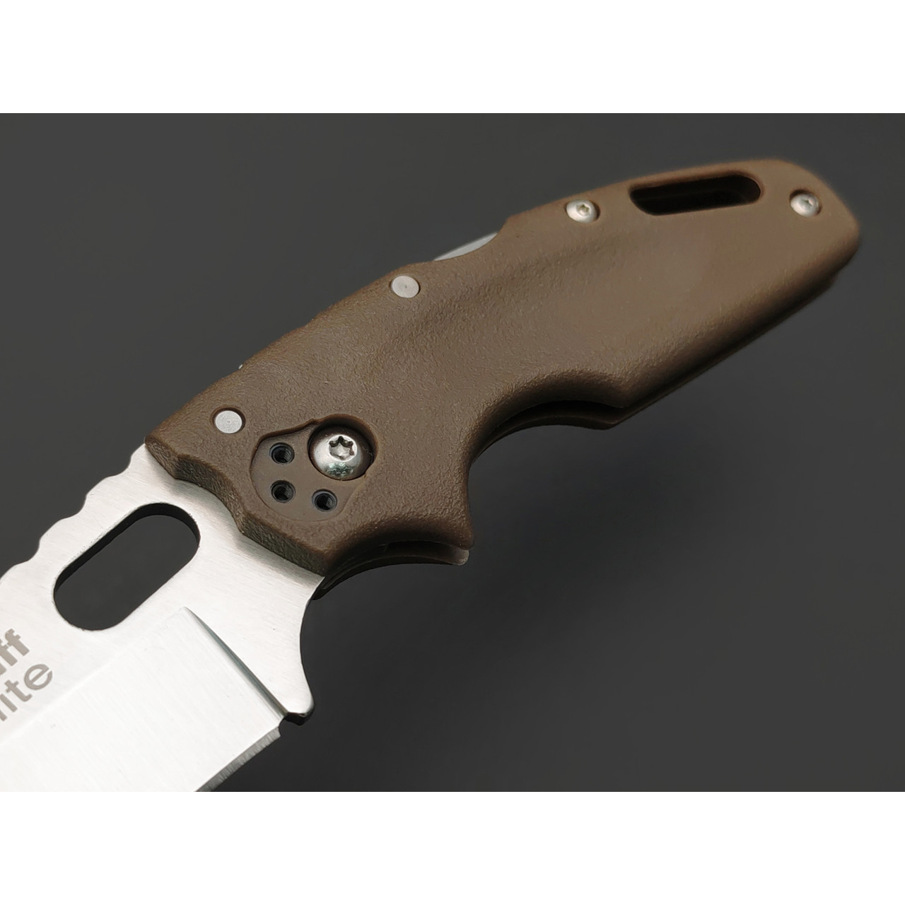 Нож Cold Steel Tuff Lite Plain Edge Dark Earth 20LTF сталь AUS 8A рукоять Griv-Ex