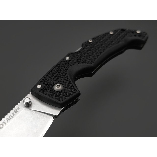 Нож Cold Steel Voyager Large Drop Plain Edge 29AB сталь Aus-10A, рукоять Griv-Ex