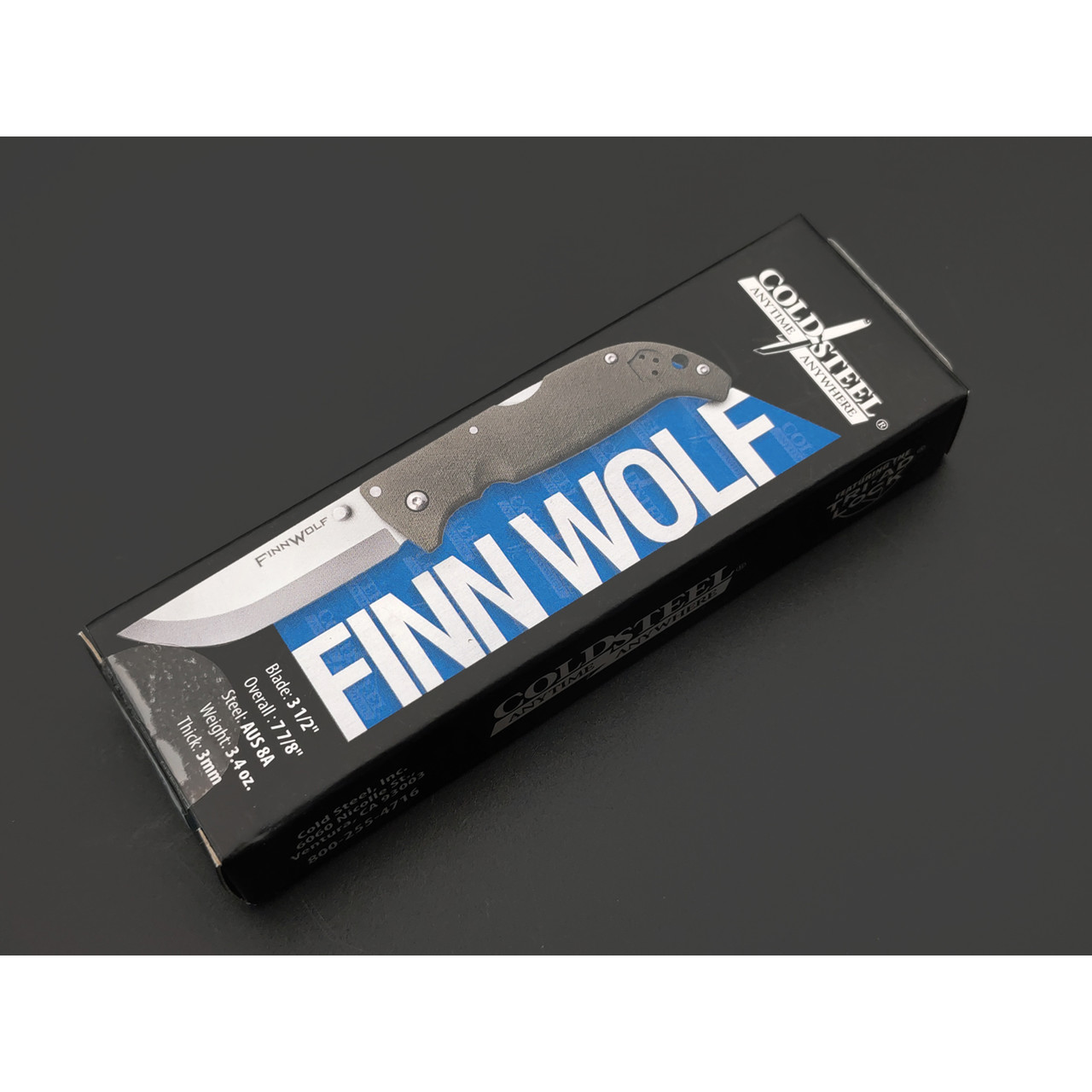 Нож Cold Steel Finn Wolf Blue 20NPG сталь Aus 8A рукоять Griv-Ex