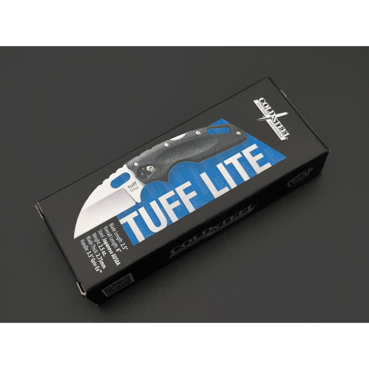 Нож Cold Steel Tuff Lite Black Plain Edge 20LT сталь Aus 8A рукоять Griv-Ex