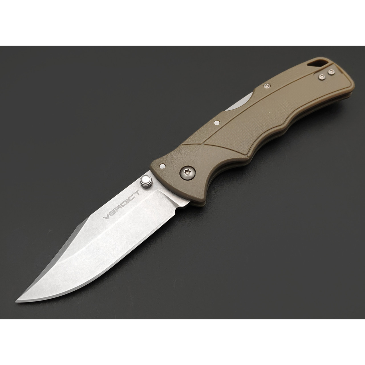 Нож Cold Steel Verdict Clip FL-C3CPSSFDE сталь 4116SS, рукоять GFN tan