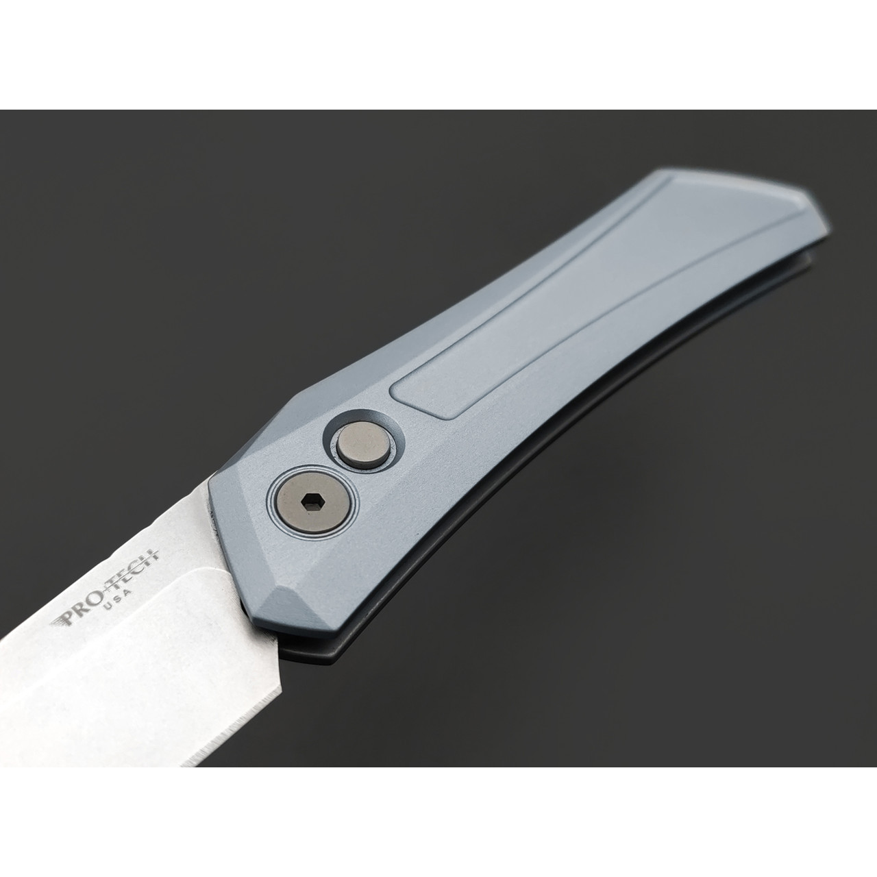 Pro-Tech нож автоматический Oligarch DS101-Grey сталь Magnacut стоунвош, рукоять Aluminum grey