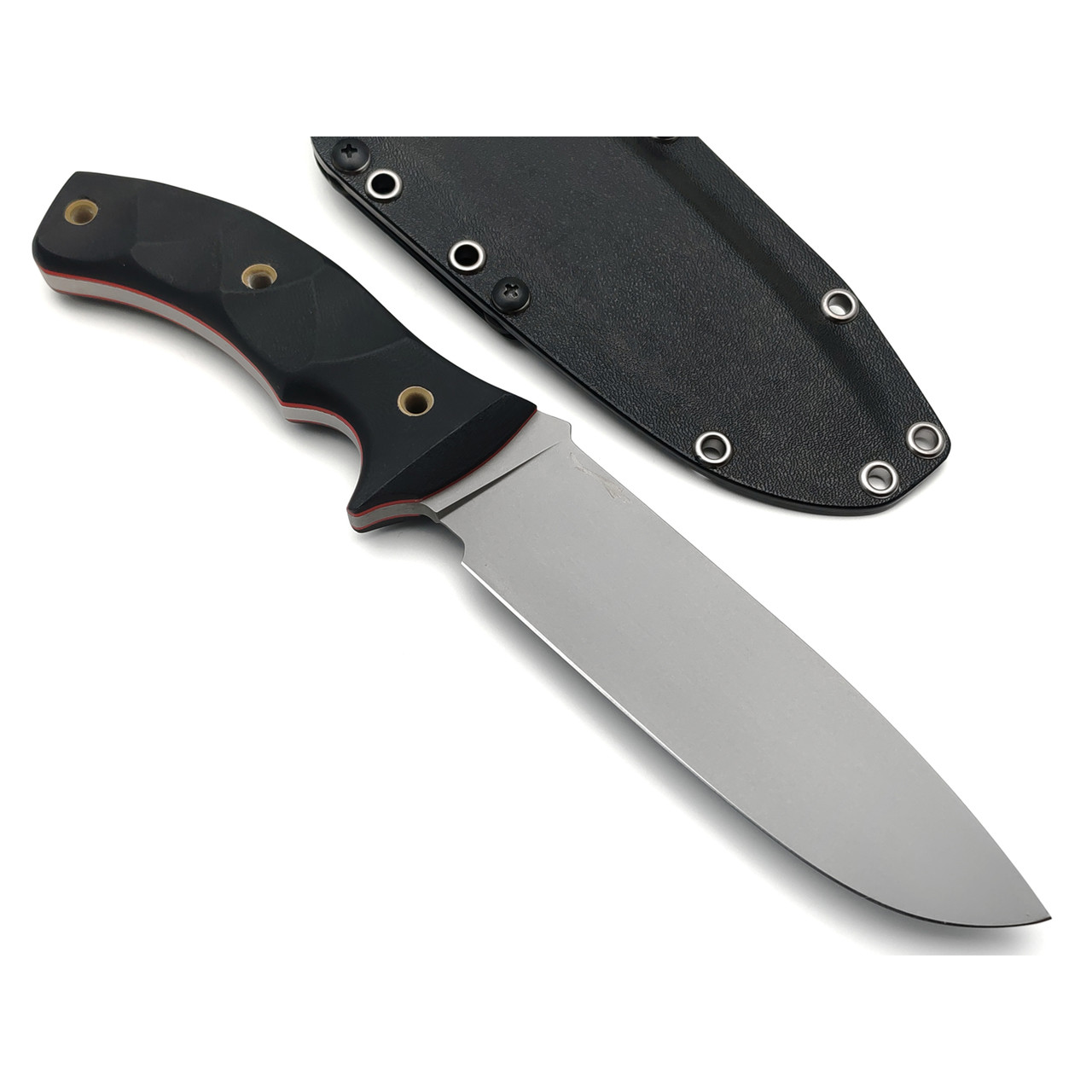 Волчий Век нож Команданте сталь 95Х18 WA стоунвош, рукоять G10 black, латунь