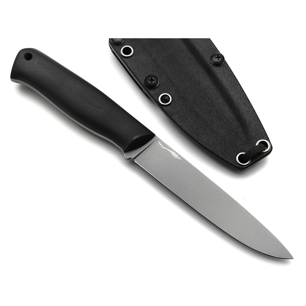 Волчий Век нож Рентген Light Edition сталь N690 WA стоунвош, рукоять G10 black, пины карбон