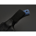 Волчий Век нож Команданте Custom Sharkpool Edition сталь 95Х18 WA худ. травление, рукоять G10 black & blue