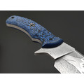 Волчий Век нож Команданте Custom Sharkpool Edition сталь 95Х18 WA худ. травление, рукоять G10 black & blue