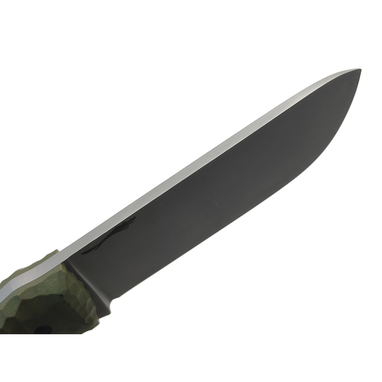 Волчий Век нож Камрад сталь N690 WA стоунвош, рукоять G10 olive, пины карбон