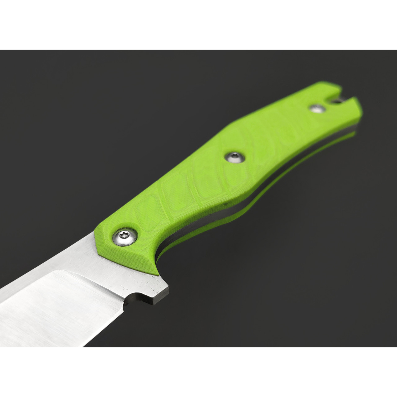 Knife Tech нож Махаон сталь K340 satin, рукоять G10 lime, kydex neon yellow
