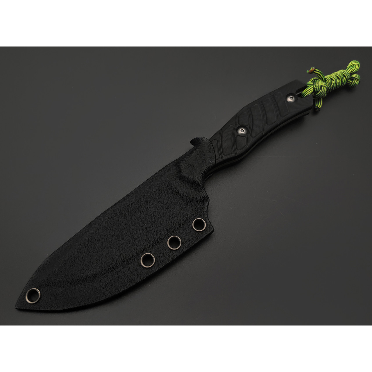 Knife Tech нож Махаон сталь K340 satin, рукоять G10 black, kydex black