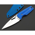 Knife Tech нож Скин-Ду сталь K340 satin, рукоять G10 blue, kydex blue Knife Tech нож Скин-Ду сталь K340 satin, рукоять G10 blue, kydex blue