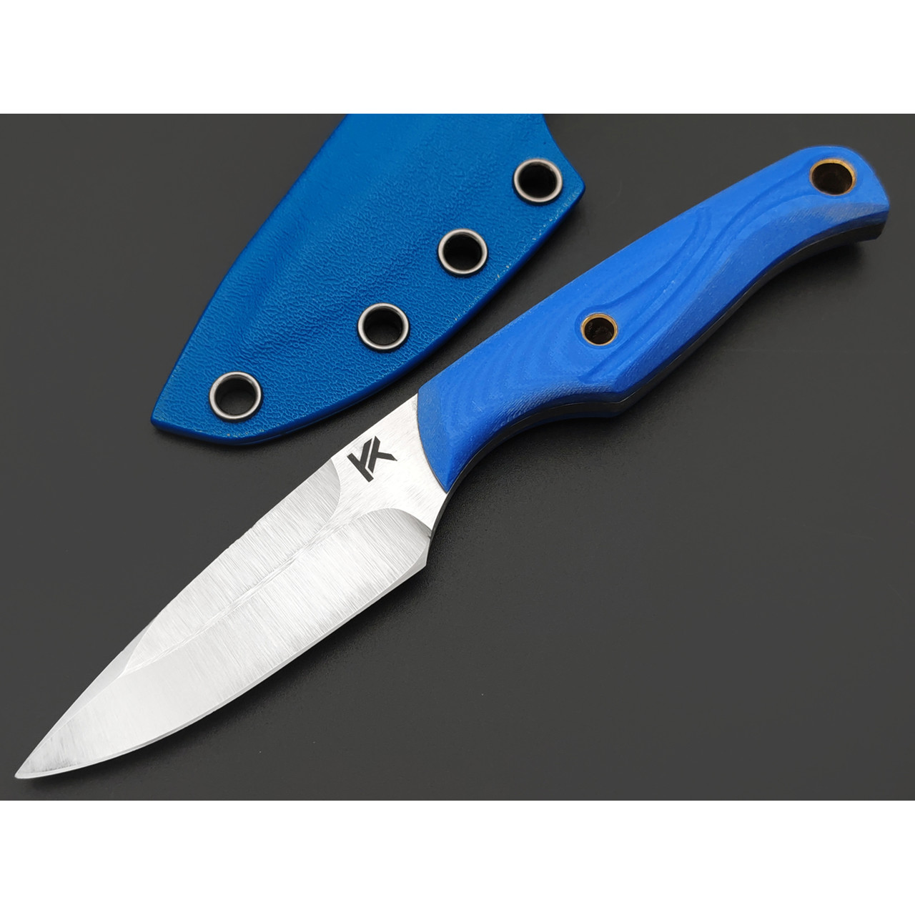 Knife Tech нож Мотылёк сталь K340 satin, рукоять G10 blue, kydex blue