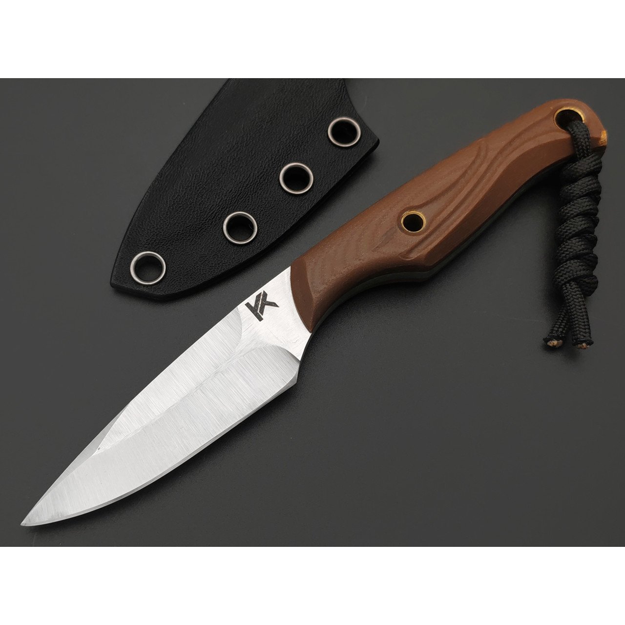 Knife Tech нож Мотылёк сталь K340 satin, рукоять G10 brown, kydex black