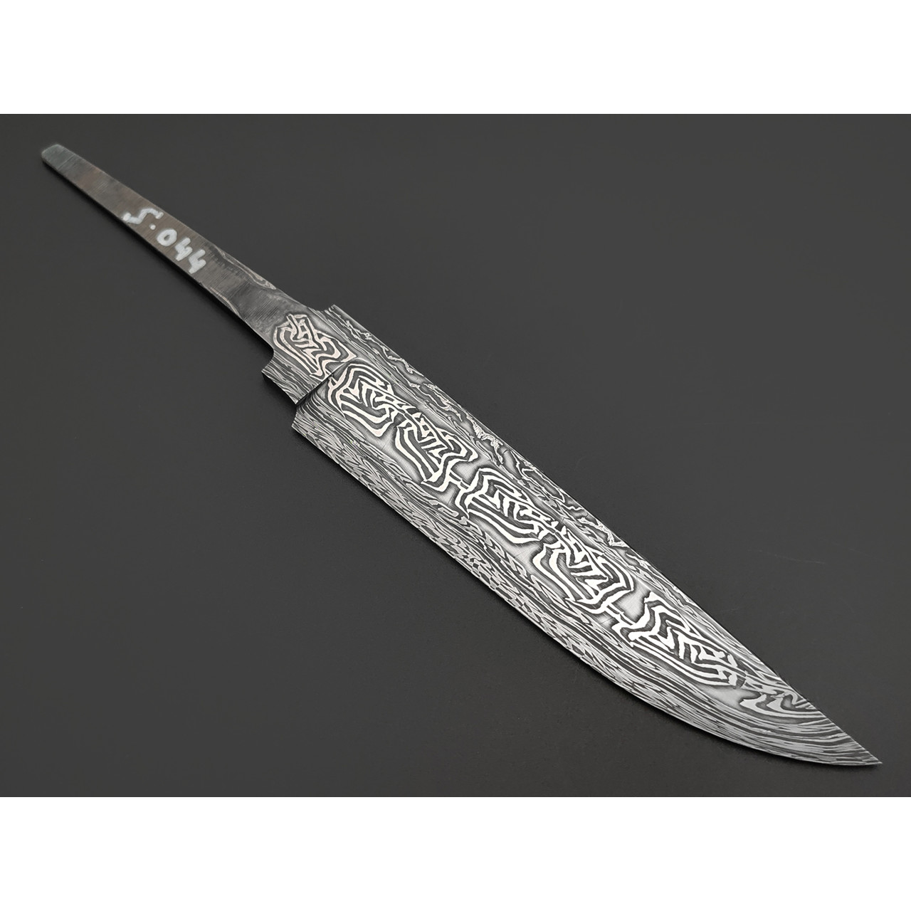 Кузница Матвеева клинок из мозаичного дамаска VM018 246х30х4.2 мм