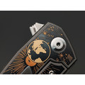 Ponomarev Forge Custom "Гагарин" нож Bulldog Мастерская Чебуркова сталь M390, рукоять Титан, лазерная гравировка Ponomarev Forge Custom "Гагарин" нож Bulldog Мастерская Чебуркова сталь M390, рукоять Титан, лазерная гравировка