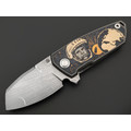 Ponomarev Forge Custom "Гагарин" нож Bulldog Мастерская Чебуркова сталь M390, рукоять Титан, лазерная гравировка Ponomarev Forge Custom "Гагарин" нож Bulldog Мастерская Чебуркова сталь M390, рукоять Титан, лазерная гравировка