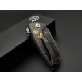 Ponomarev Forge Custom "Гагарин" нож Bulldog Мастерская Чебуркова сталь M390, рукоять Титан, лазерная гравировка Ponomarev Forge Custom "Гагарин" нож Bulldog Мастерская Чебуркова сталь M390, рукоять Титан, лазерная гравировка