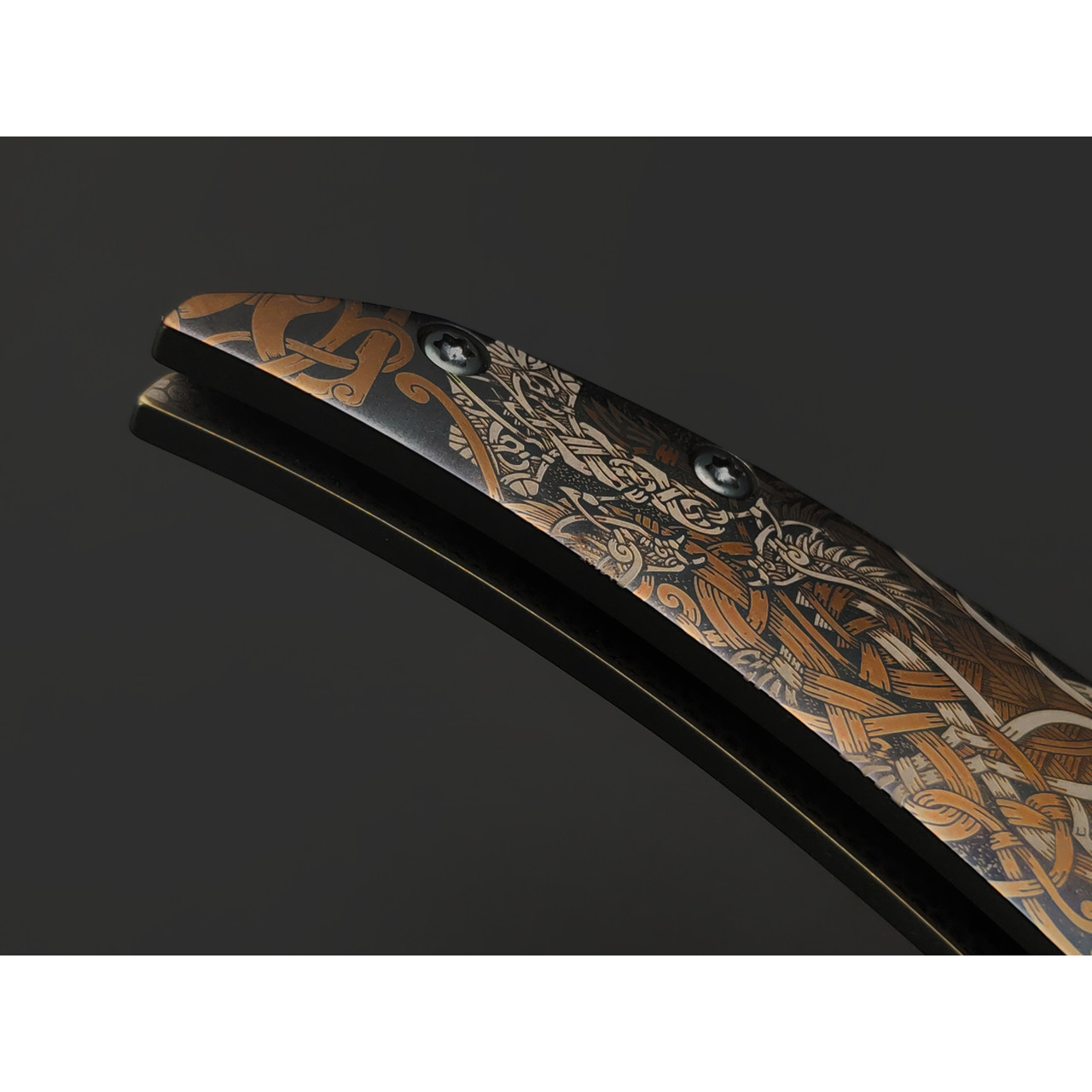 Ponomarev Forge нож Friction "Скандинавия" сталь VG-10, рукоять Титан, лазерная гравировка