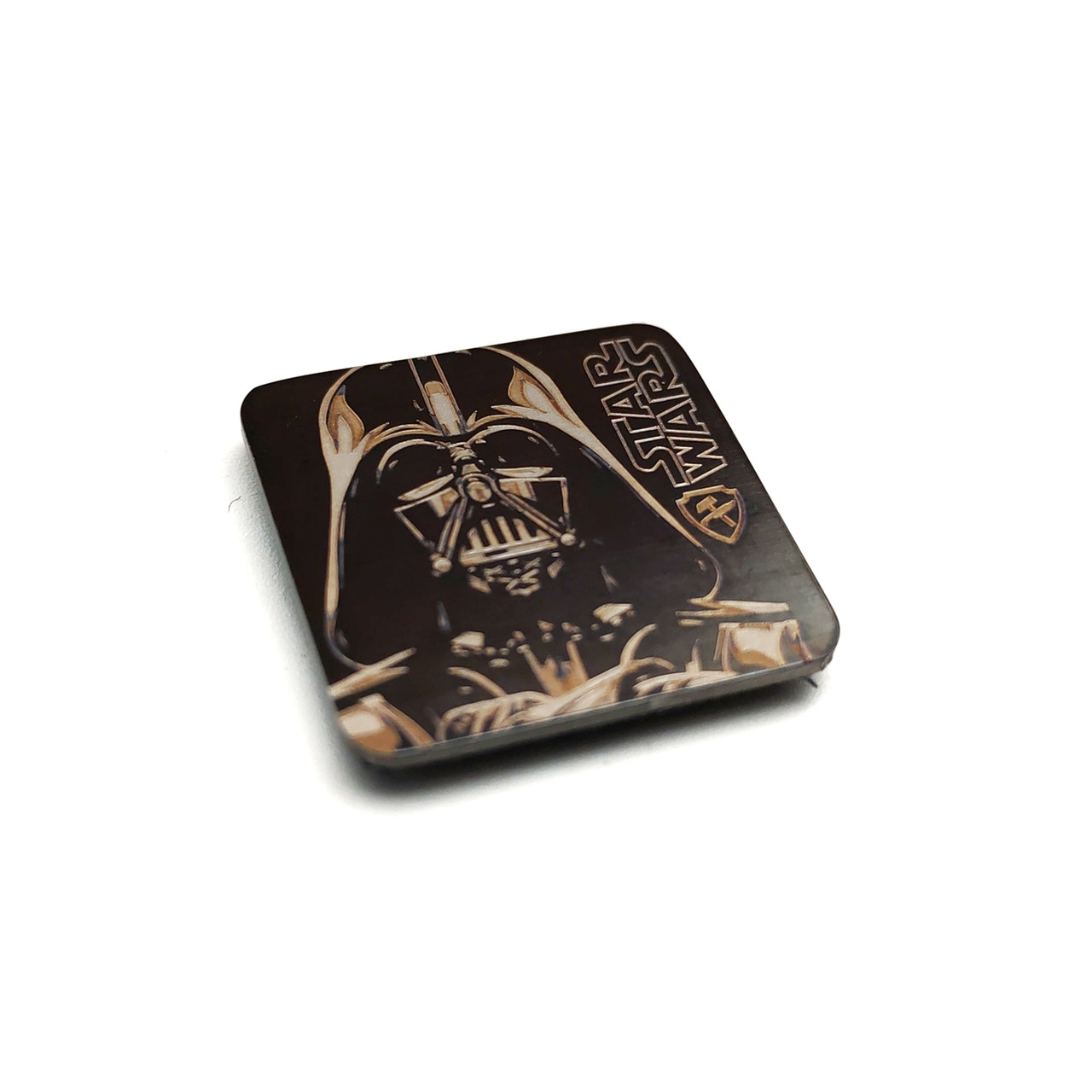 Ponomarev Forge патч 25х25 мм "Darth Vader" титан, лазерная гравировка