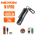 NICRON светодиодный фонарик брелок N1PRO 1000LM IPX8