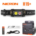NICRON светодиодный налобный двухлучевой фонарик H15Plus 500LM IP67 NICRON светодиодный налобный двухлучевой фонарик H15Plus 500LM IP67