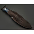 Стальные Бивни нож Сканди ЦМ сталь K110, рукоять G10 black & blue, отверстия