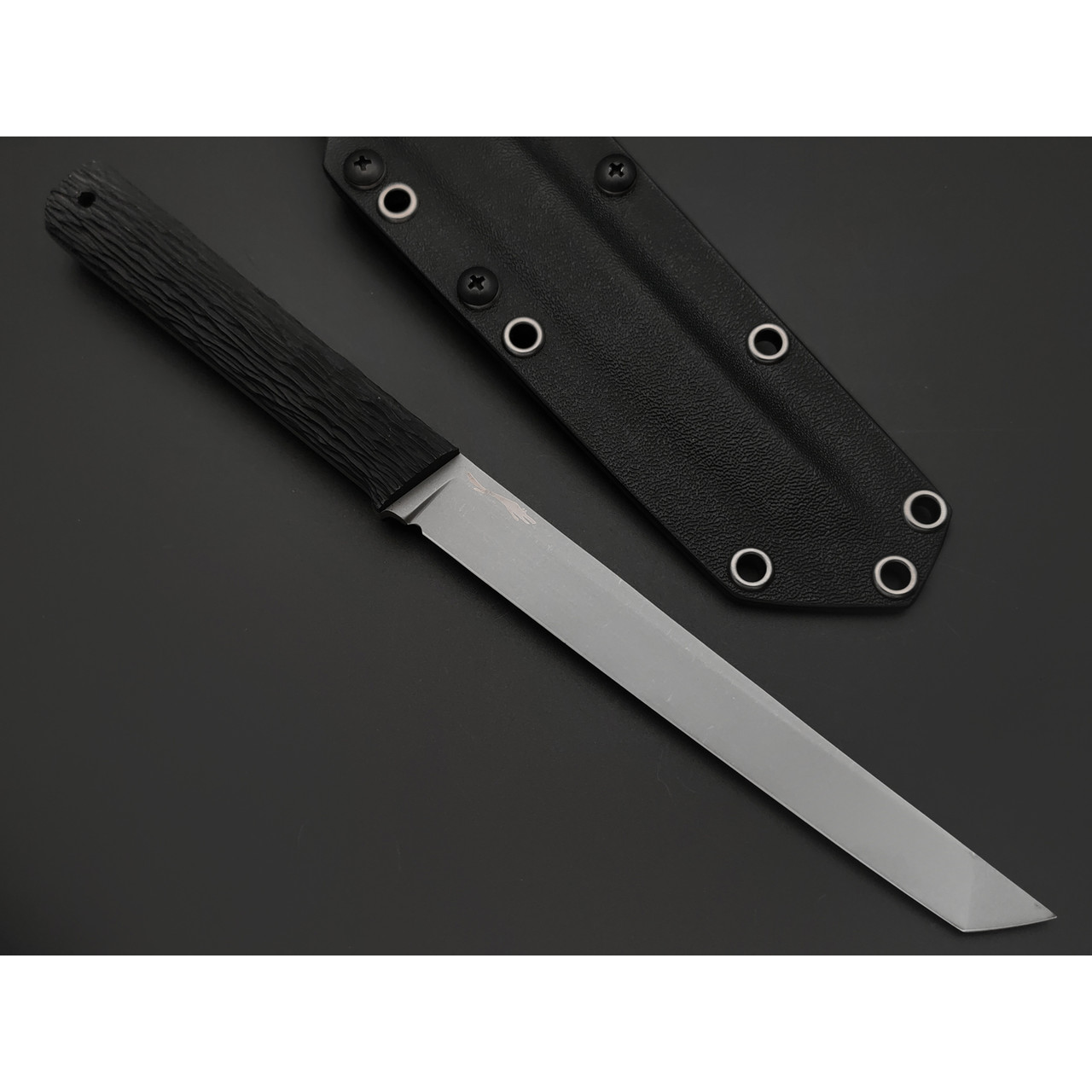Волчий Век нож Тактический Тантоид сталь 95Х18 WA стоунвош, рукоять G10 black с ручной гравировкой