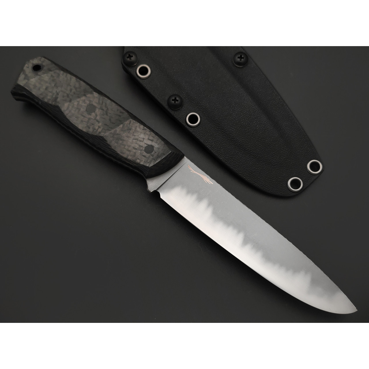 Волчий Век нож Рентген Custom сталь Magnacut WA стоунвош, рукоять Carbon fiber